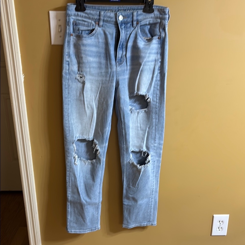American Eagle Outfitters Blue Straight Leg Jeans